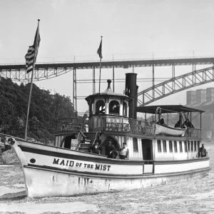 The first Maid of the Mist in 1885