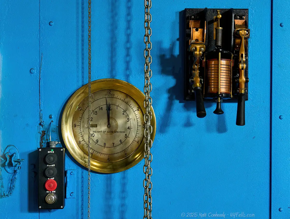 antique powerhouse equipment at the Niagara Parks Power Station